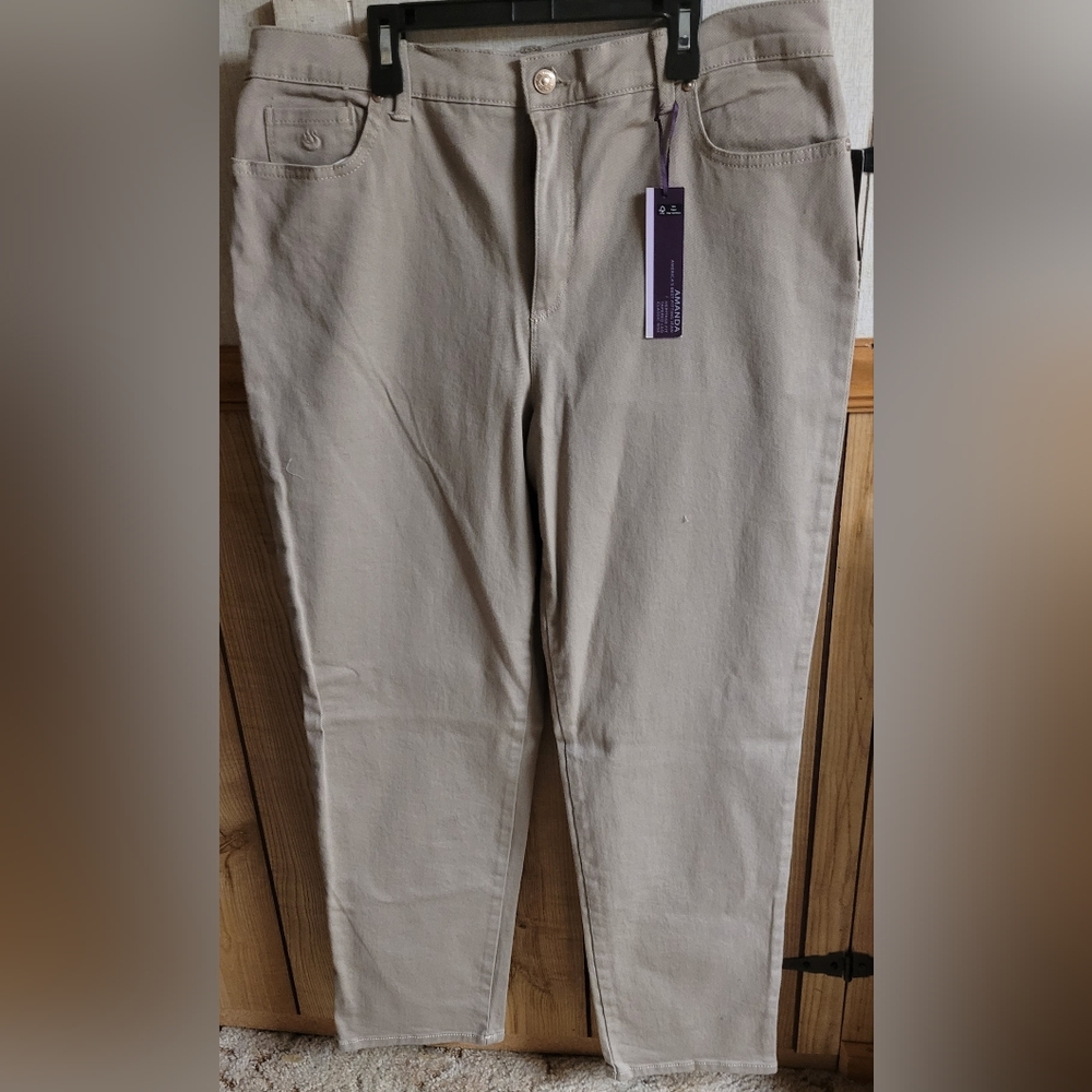 Khaki color jeans